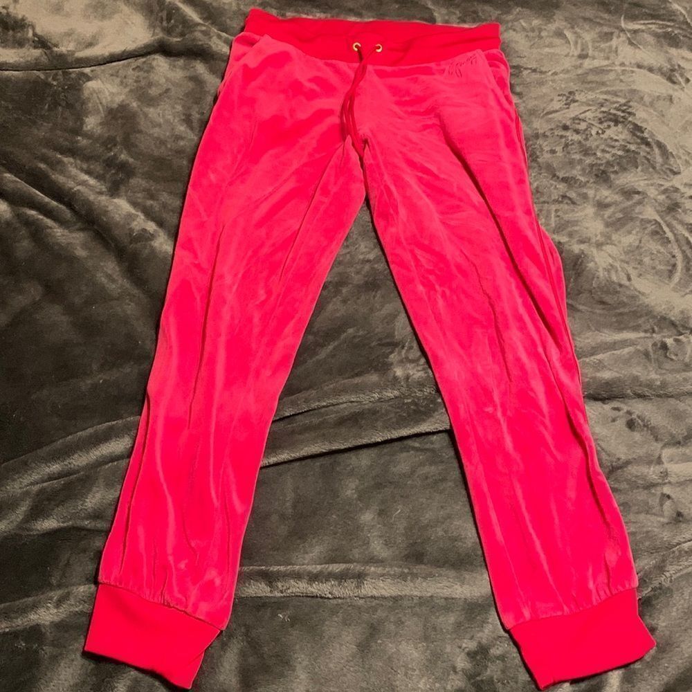 Juicy Couture y2k 90’s Hot Pink Velour Pants Tracksuit